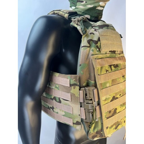 Бронежилет ЗАЩИТНИК в Воронеже с кевларовым баллистическим пакетом C2, капами и бронеплитами Бр5