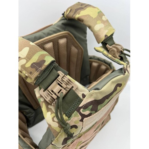 Бронежилет ЗАЩИТНИК в Воронеже с кевларовым баллистическим пакетом C2, капами и бронеплитами Бр5