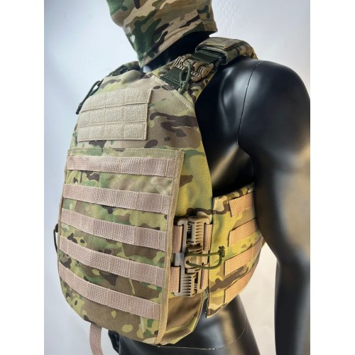 Бронежилет ЗАЩИТНИК в Воронеже с кевларовым баллистическим пакетом C2, капами и бронеплитами Бр5