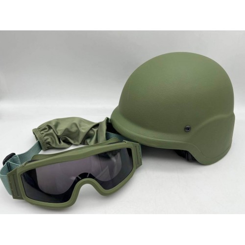 Тактический шлем + тактические ударопрочные армейские очки в Воронеже