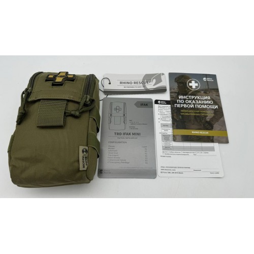 Военная тактическая аптечка RHINO RESCUE IFAK TRD MINI 11в1 в Воронеже