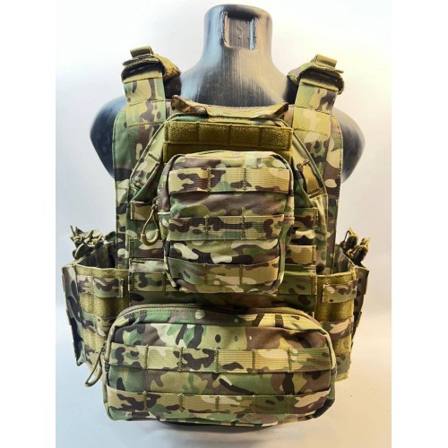 Жилет (плитник быстросъёмный YAKEDA original /разгрузка)2 с подсумками на спине в Воронеже