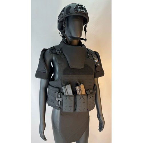 Бронежилет разгрузочный UNIVERSAL ARMOR в Воронеже (СВМПЭ + бронеплиты Бр5 класса) черный