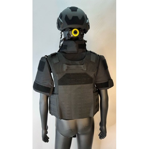 Бронежилет разгрузочный UNIVERSAL ARMOR в Воронеже (СВМПЭ + бронеплиты Бр5 класса) черный