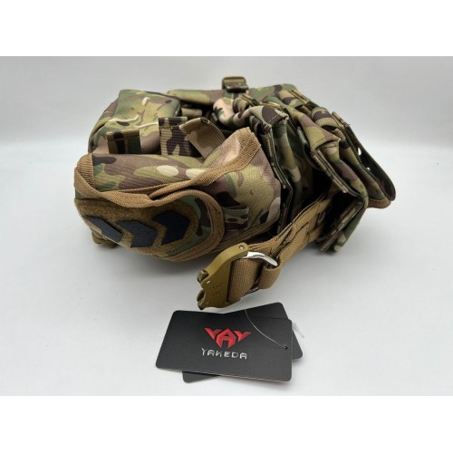 Пояс разгрузочный YAKEDA тактический с подсумками в Воронеже