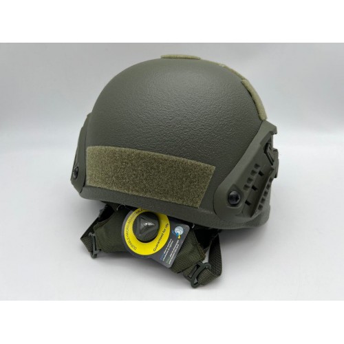 Кевларовый тактический баллистический композитный шлем ACH MICH NIJ IIIA Ops-Core (цвет «олива») / Бр2 класс защиты / с защитой ушей и системой регулировки Венди в Воронеже