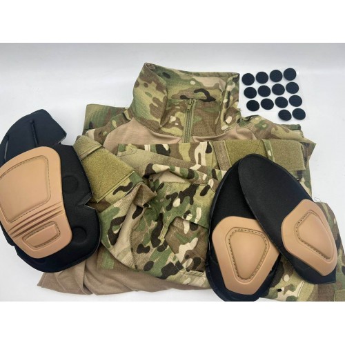 Костюм тактический с наколенниками и налокотниками камуфляжный MTP «Shark  Skin» в Воронеже