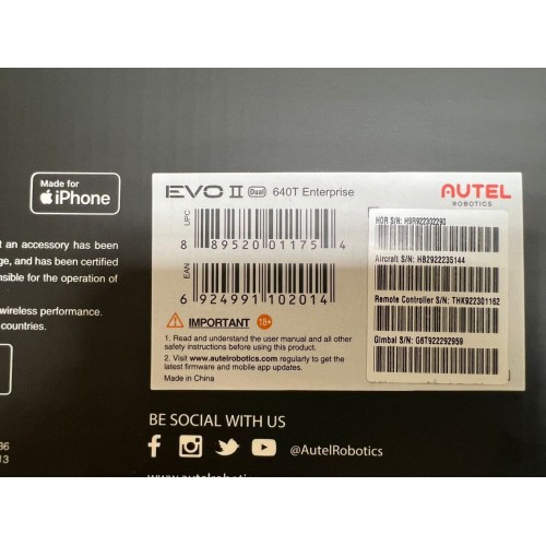 Квадрокоптер Autel Robotics EVO II Dual 640T (Thermal) Enterprise в самой максимальной топовой комплектации в Воронеже
