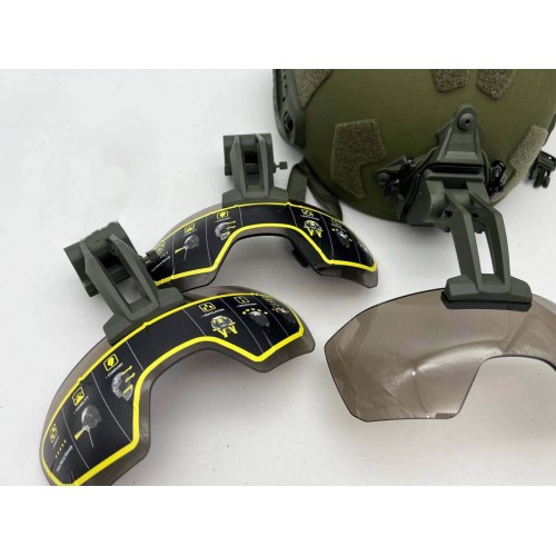 Откидные флип очки с кронштейном на шрауд для тактического шлема в Воронеже