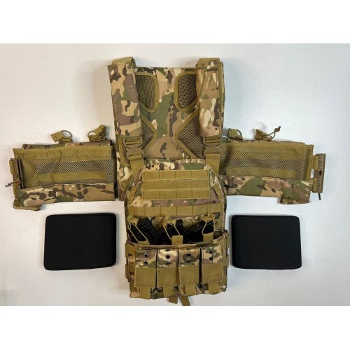 Жилет (плитник быстросъёмный/разгрузка) с возможностью установки боковых плит или боковых баллистических пакетов в Воронеже